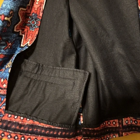 Persian Velvet Floral Dopamine Designer Womens 8 Blazer UK Statement Work Office - Picture 9 of 15